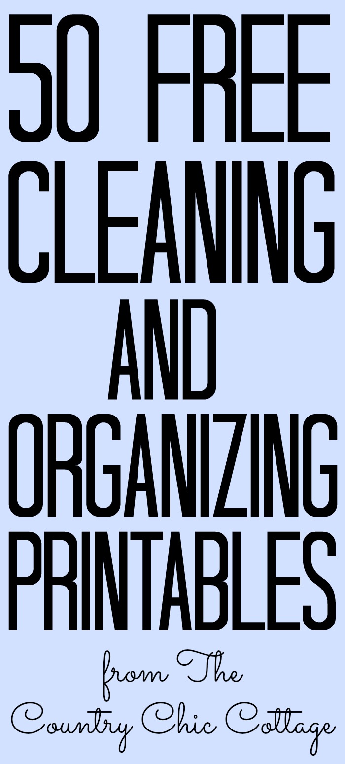 50 of the best cleaning and organizing printables! Free printables to download and get your life on track! #printables #cleaning #organizing 