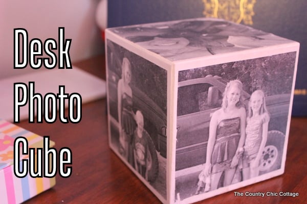 DIY photo cube image