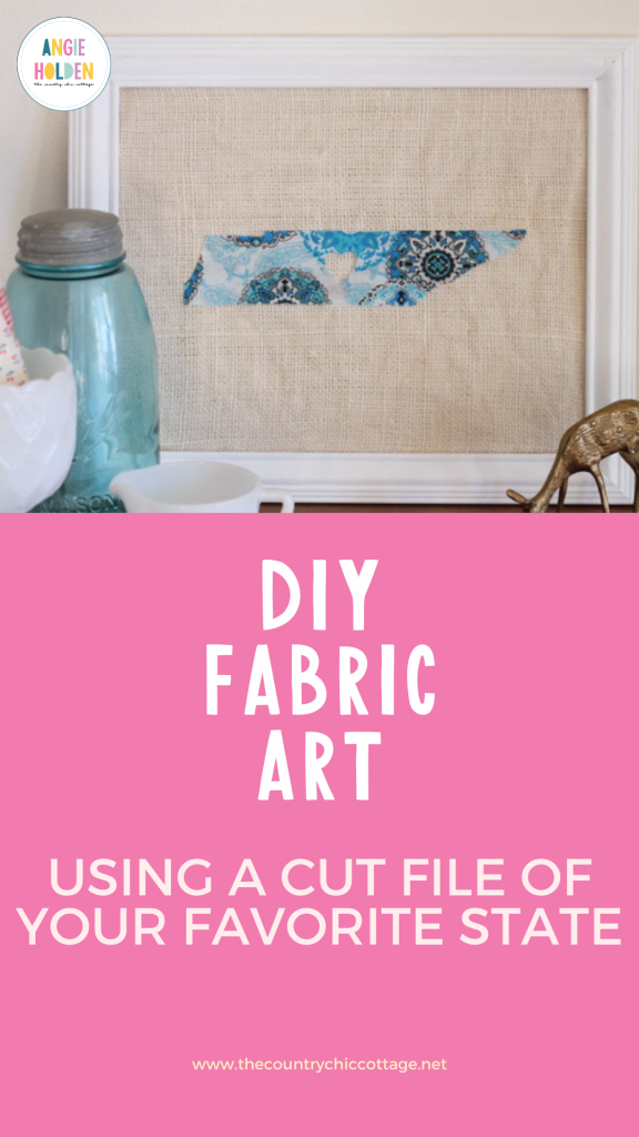 diy fabric art with your favorite state