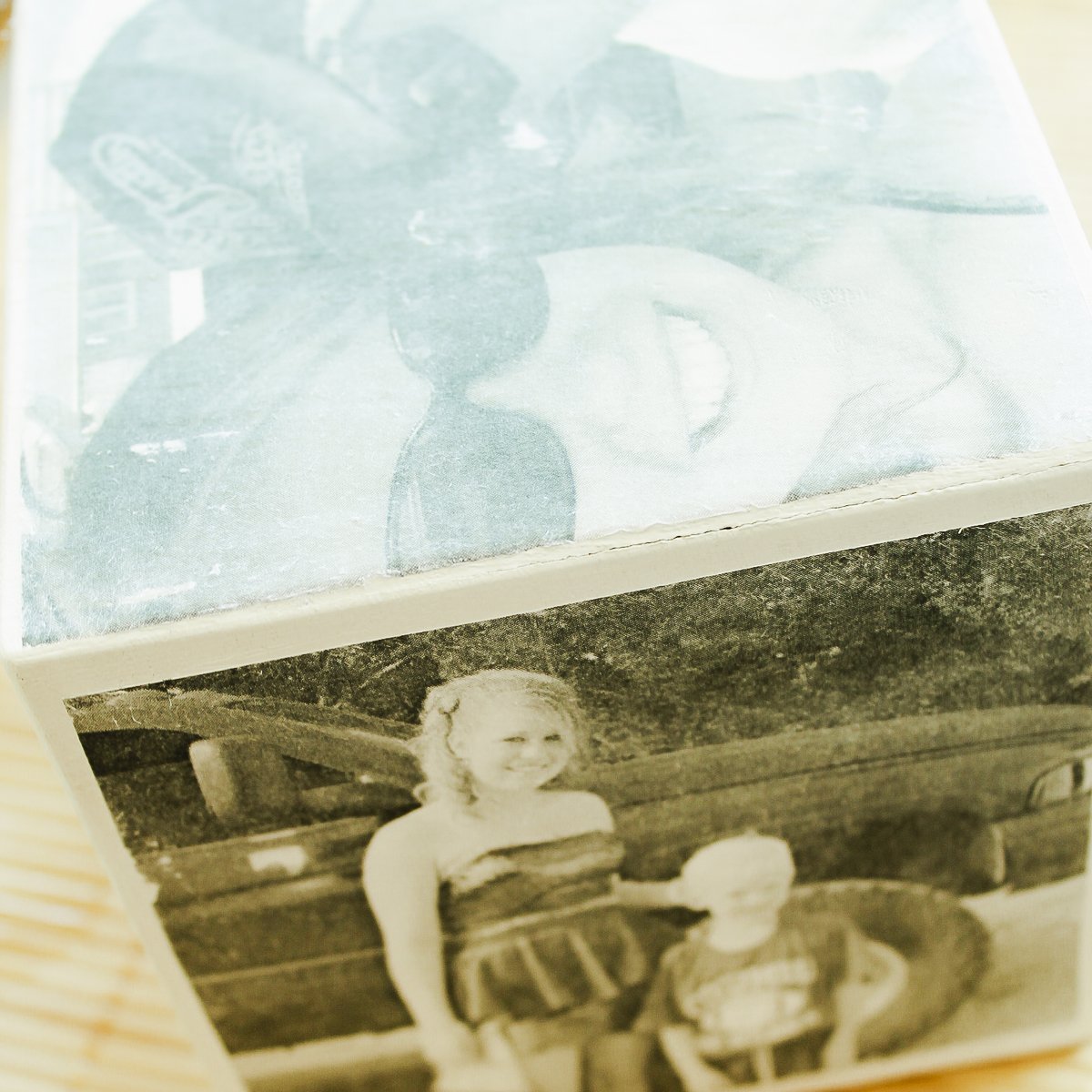removing paper from photo transfer