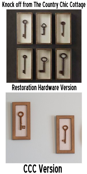 restoration hardware key shadow box knock off