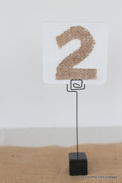 Wedding Ideas -- 3 DIY Table Numbers