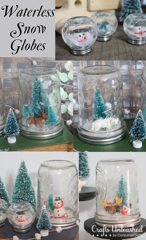 Waterless Snow Globes for Kids 