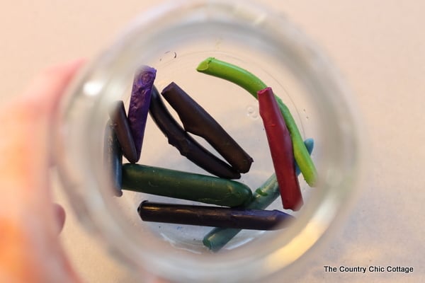 Crayon Drip Mason Jars from The Country Chic Cottage