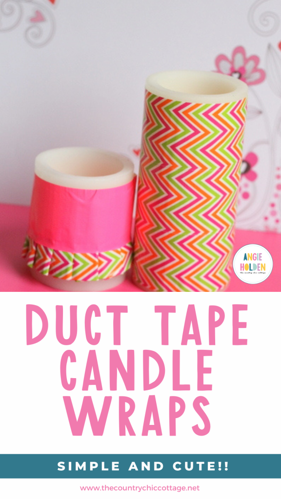 duct tape candle wraps