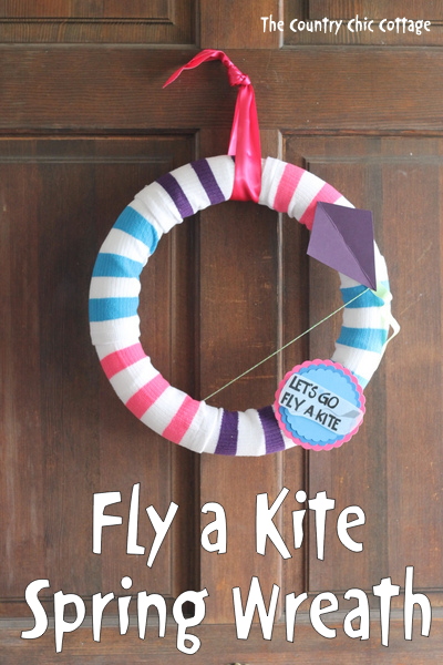 fly a kite spring wreath from socks fly a kite spring wreath from socks