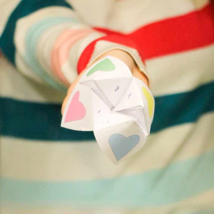 cootie catcher for valentine's day