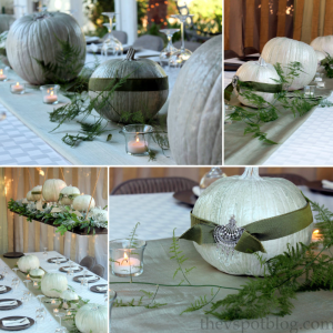A Thanksgiving tablescape and centerpiece. by The V Spot