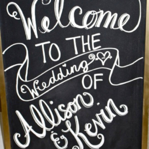DIY Wedding Chalkboard Signs by Peachfully Chic