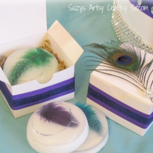 DIY Wedding – Peacock Theme Soap Gift Box by Suzy's Sitcom