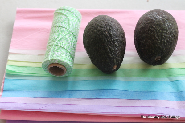 Quick and Easy Avocado Centerpiece for your Easter Table Decorations