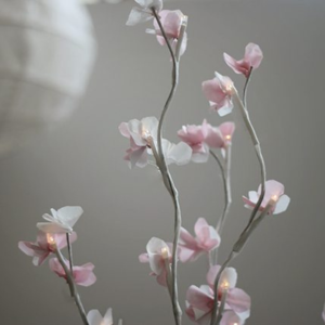 How to Make a DIY Glowing Cherry Blossom Branch Centerpiece by Shrimp Salad Circus