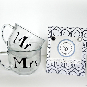 Mr and Mrs Mug by Mad in Crafts