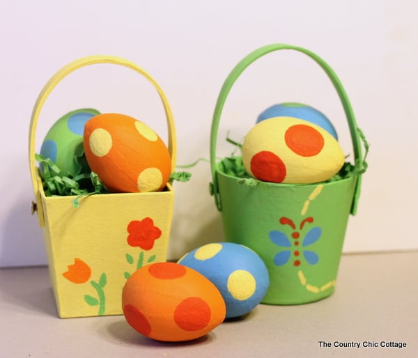 paper mache easter baskets