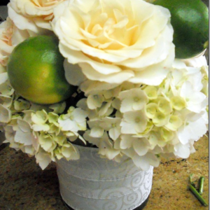Summery Flower Arrangement by The V Spot Blog