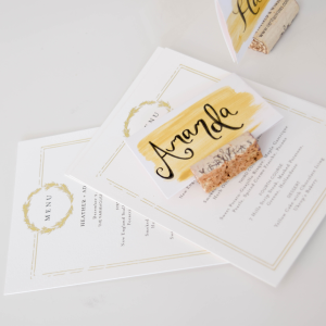 Watercolor Place Cards by Heather Bien