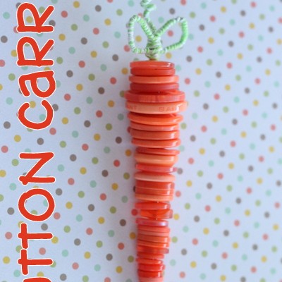 carrot button craft completed