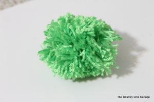 One green pompom