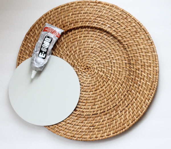 Woven Mirror Knock Off from a $1 Plate Charger at The Country Chic Cottage Woven Mirror Knock Off from a $1 Plate Charger at The Country Chic Cottage