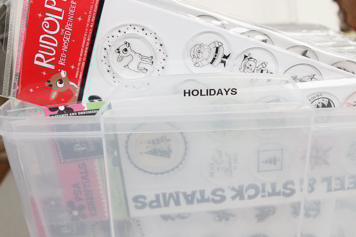 how to organize stamps