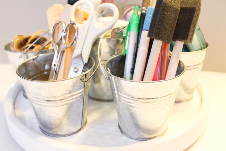 buckets on lazy susan