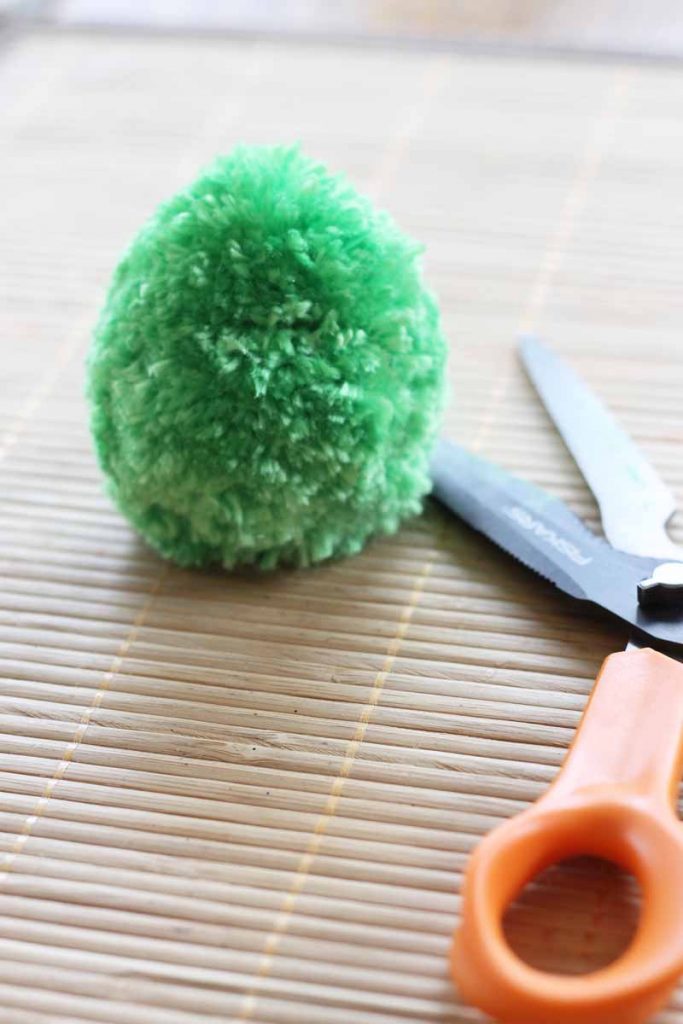 How to Make Pom Pom Yarn Easter Eggs Angie Holden The Country Chic