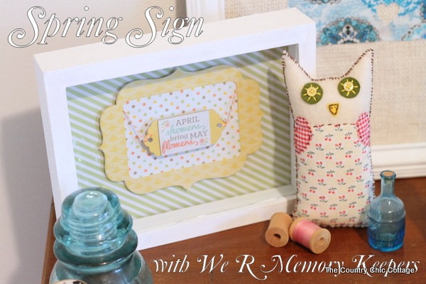 Spring Art Sign with We R Memory Keepers