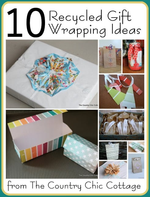 How to Be Green: 10 Recycled Gift Wrapping Ideas plus more Earth Day Crafts