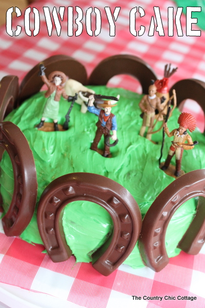 The perfect cowboy cake for a cowboy theme birthday party