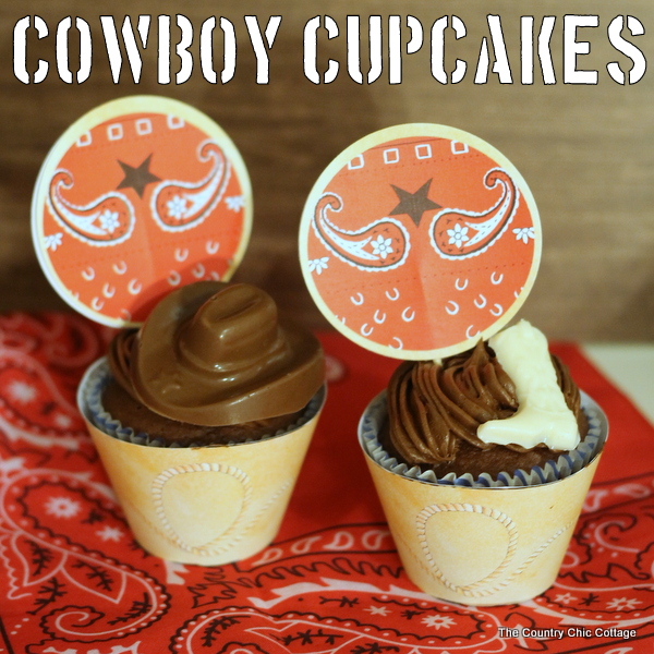 cowboy themed cupcakes