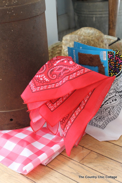 Create the perfect party favors for a cowboy theme party with fun little trinkets