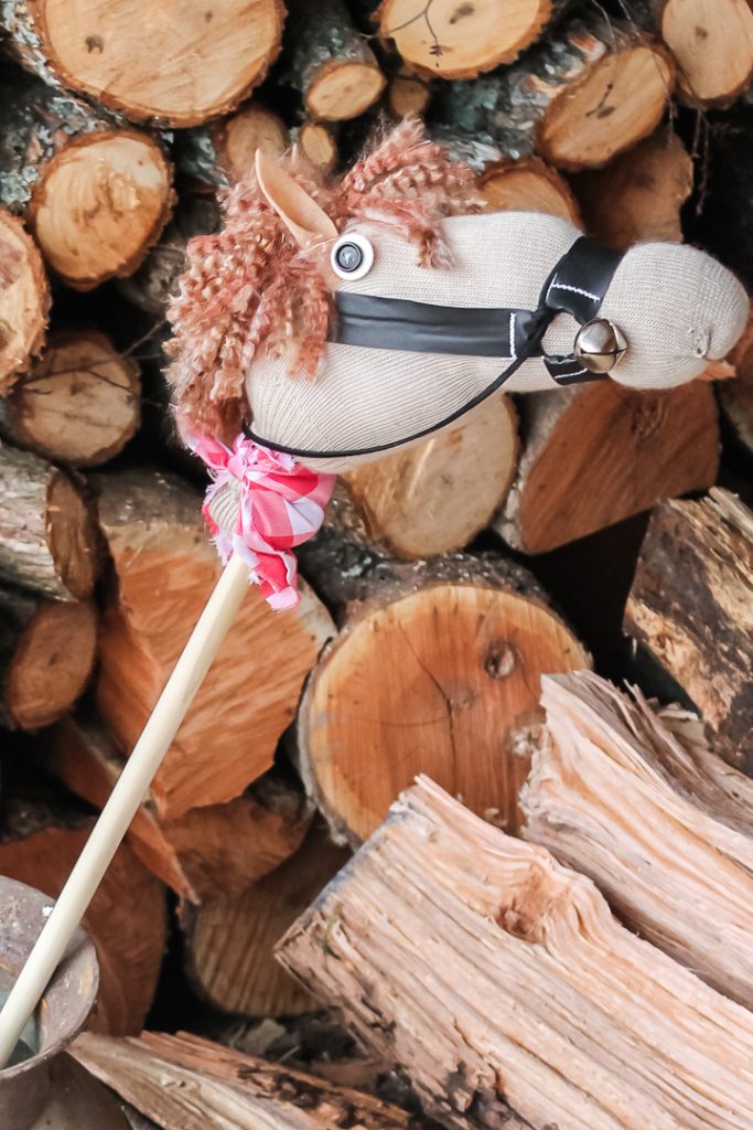 DIY Stick Horse from a Sock Tutorial Angie Holden The Country Chic