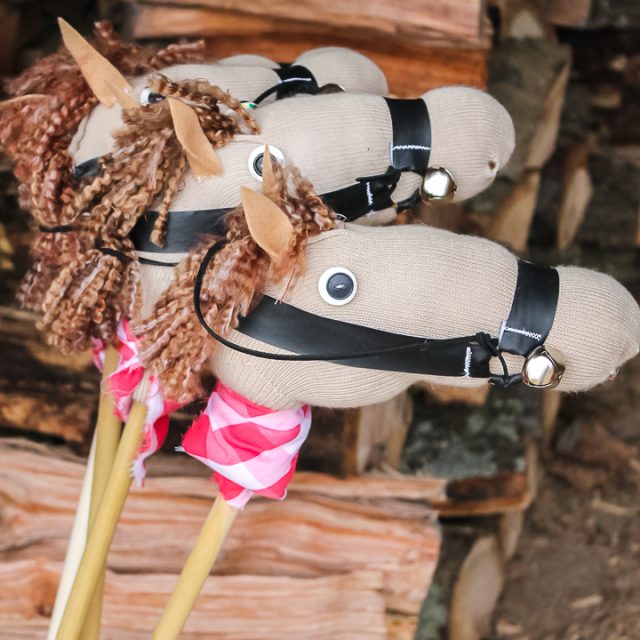 DIY Stick Horse from a Sock Tutorial The Country Chic Cottage