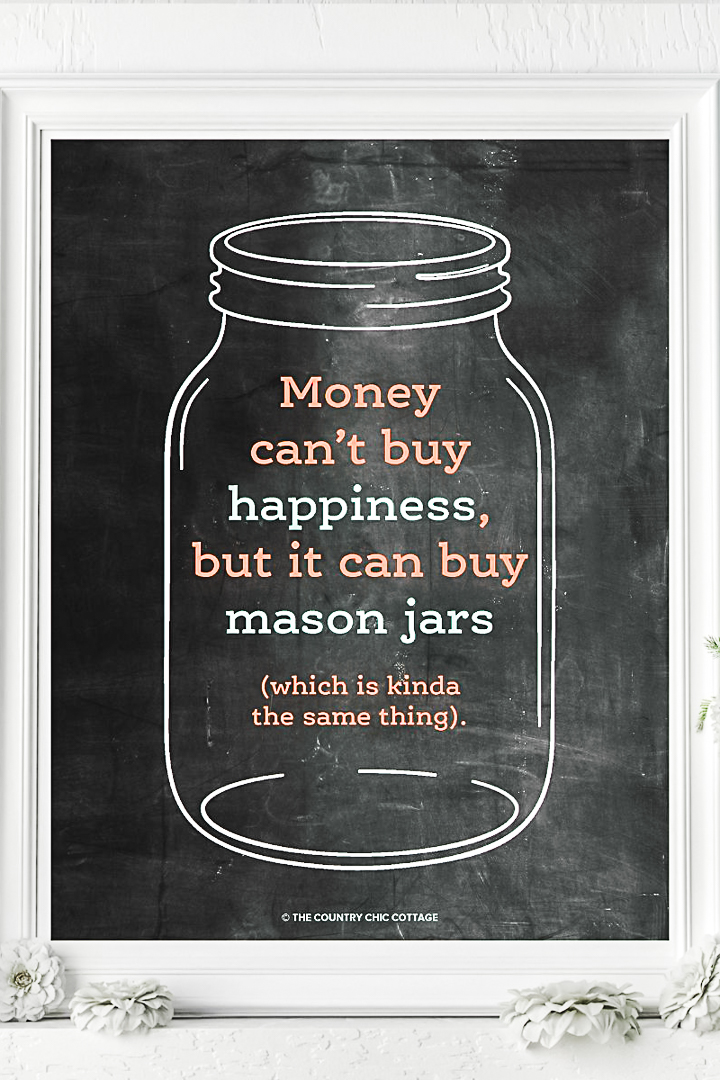 free mason jar art for your home