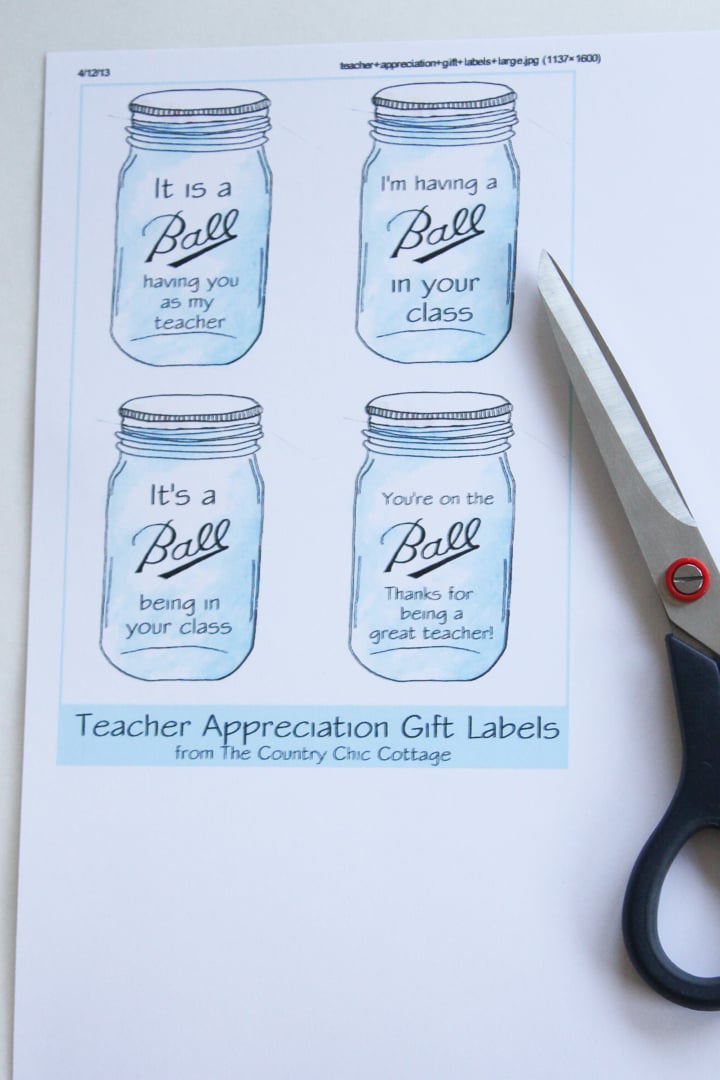 free printable mason jar gift tags