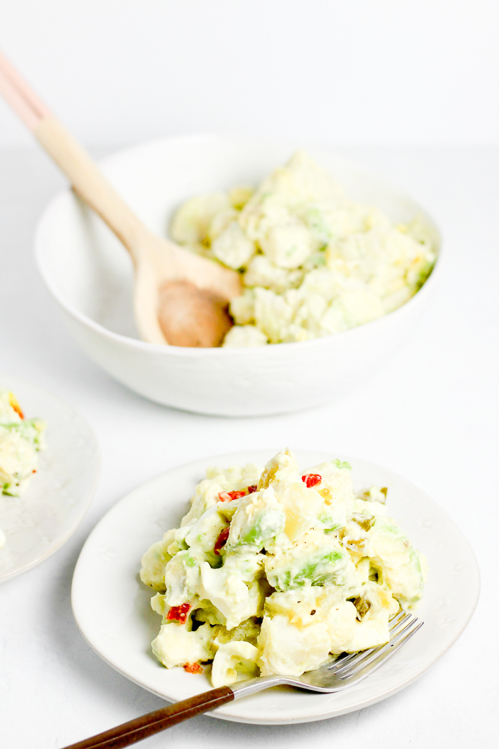 potato salad with avocado