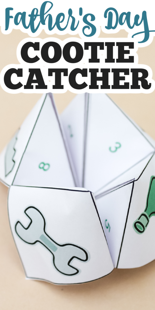 father's day cootie catcher free printable