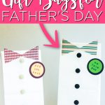 Make this DIY Father's Day gift bag in minutes with just a few supplies! Dad will love this extra special way to wrap his gift this year. #fathersday #giftidea #gift #dad