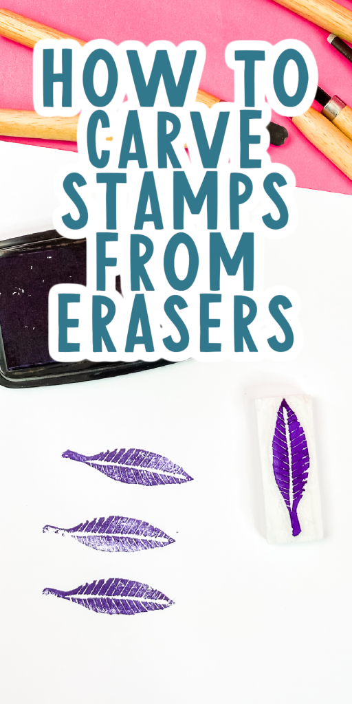 stamps carved from erasers