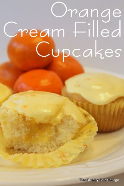 Orange Cream Filled Cupcakes -- a truly wonderful citrus cupcake that you must try!