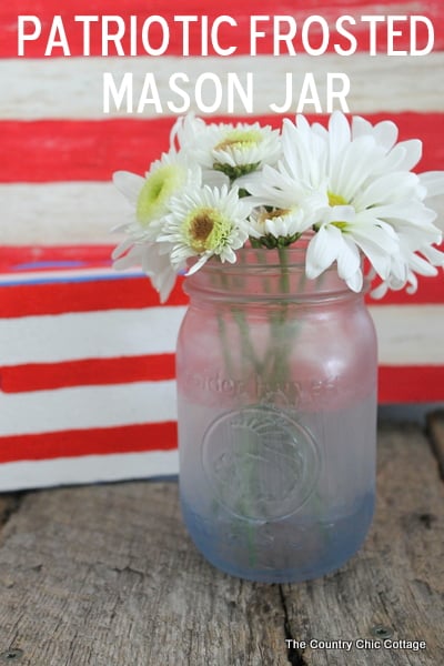 Make frosted glass mason jars in a variety of themes. This patriotic mason jar is just one idea in this post about painting glass mason jars. Make frosted glass mason jars in a variety of themes. This patriotic mason jar is just one idea in this post about painting glass mason jars.