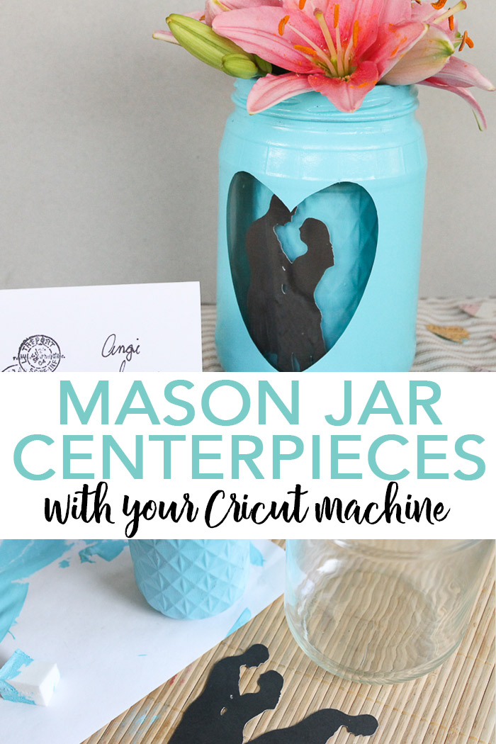 DIY mason jar centerpieces pin image