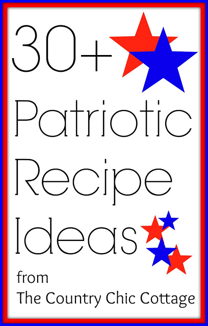 A collection of over 30 patriotic recipe ideas. Red, white, and blue inspired foods for your 4th of July party or just to treat your family!