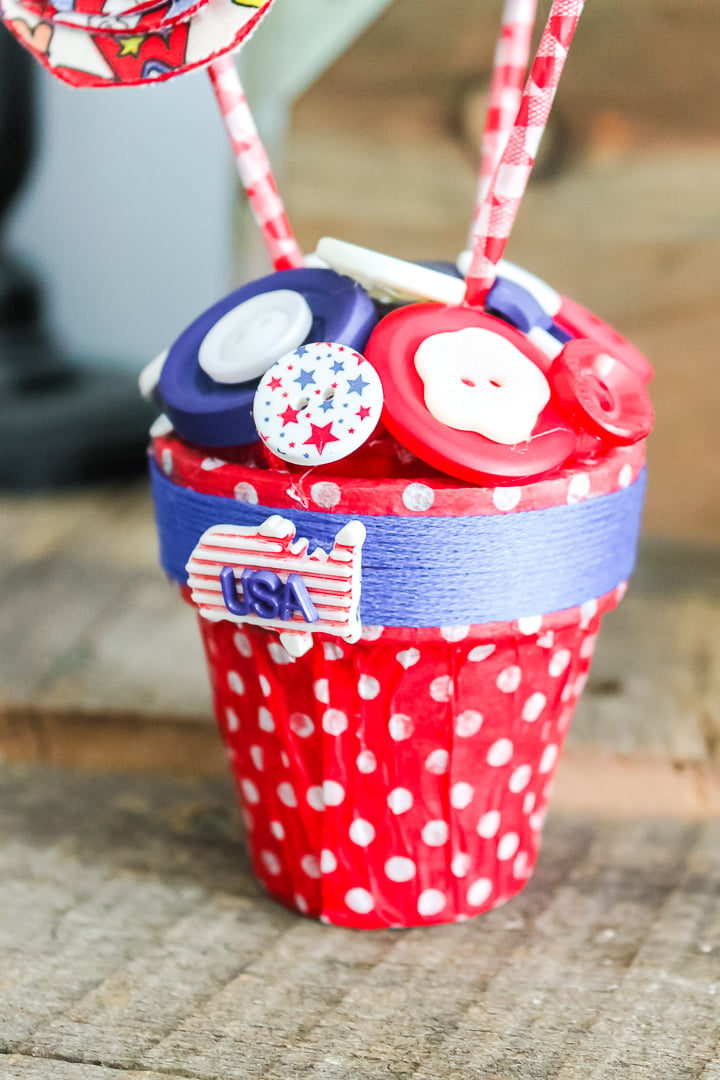 patriotic button craft