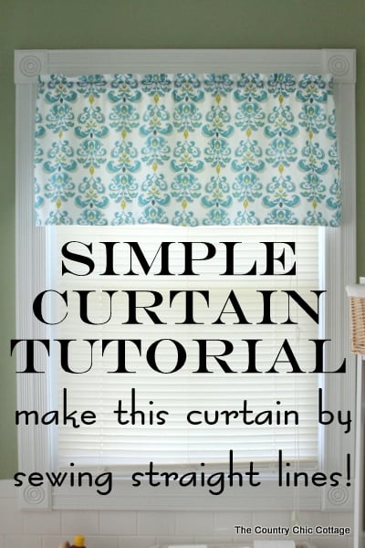 How to Make Curtains: Try this super simple sewing technique. Make an entire curtain with only sewing straight lines. Great tutorial with a video! Try this super simple technique to make curtains!