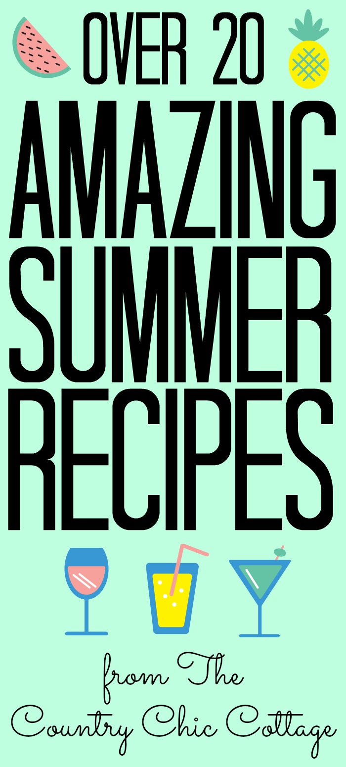 Over 20 amazing summer recipes for you! Great recipes for the summer that will really change up your meals! #summer #recipes 