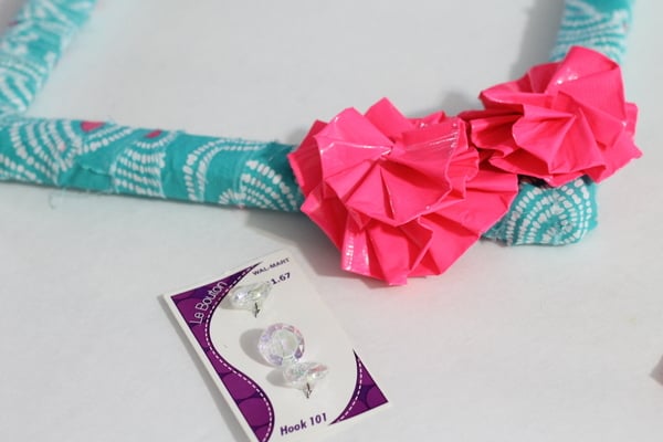 duct tape flowers wreath