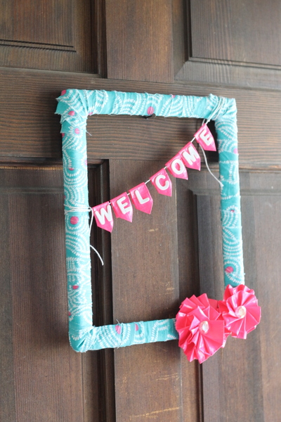 duct tape flowers wreath