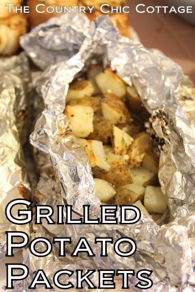 A great recipe for grilled potato packets with garlic and thyme. Grab this recipe then add them to the grill next time you cook out.