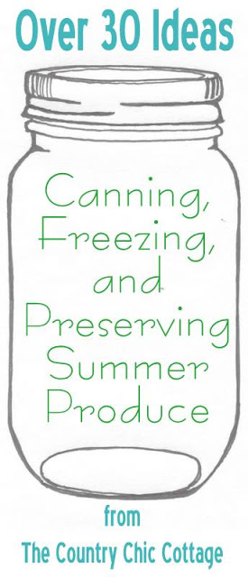 Your ultimate guide to canning, freezing and preserving your summer produce. Preserve that summer bounty with these great ideas.